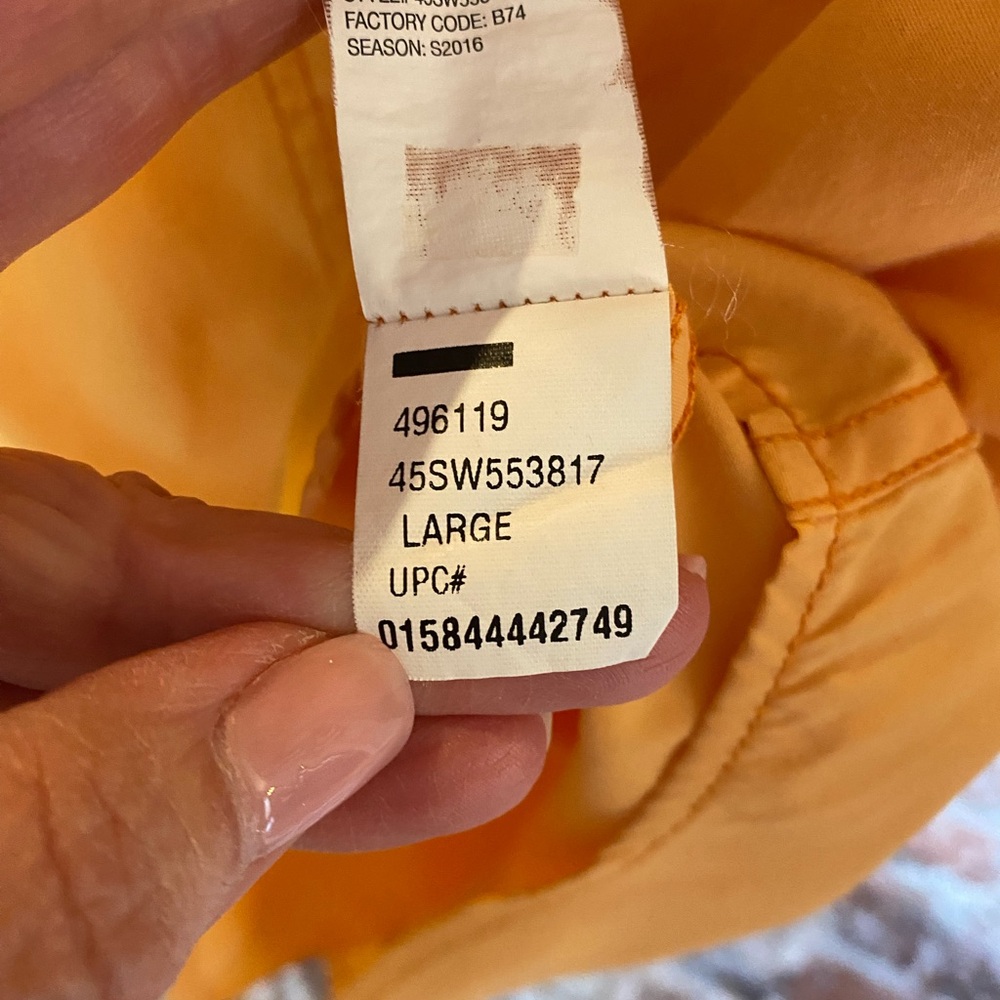 Coastal Grandpa Fishing Shirt L Vented Quick Dry Marigold Yellow Boating Resort - Picture 6 of 9